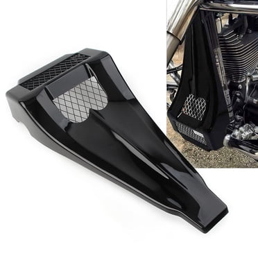 Gloss Black Chin Spoiler For Harley Touring Models (1997-2013) - ABS Plastic Front Scoop, Easy Installation