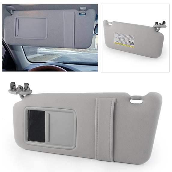 BFY Gray Car Sun Visor Sunshield Left Side For 2007-2011 Toyota Camry Without Sunroof
