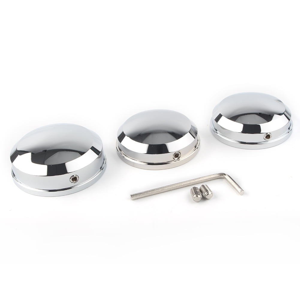 Front & Rear Axle Nut Cover Cap for Harley Softail Dyna V-Rod Sportster 883 1200