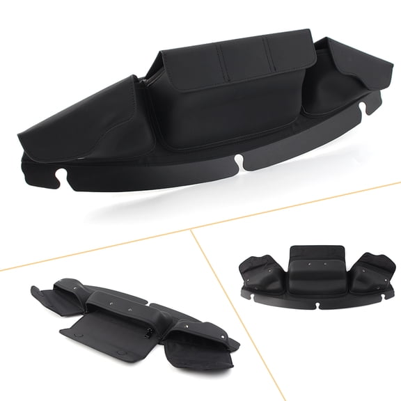 BFY Motorcycle Front Windshield Fairing Luggage Bag Pouch for Electra Street Glide Touring Bike with windshields 2014-2022