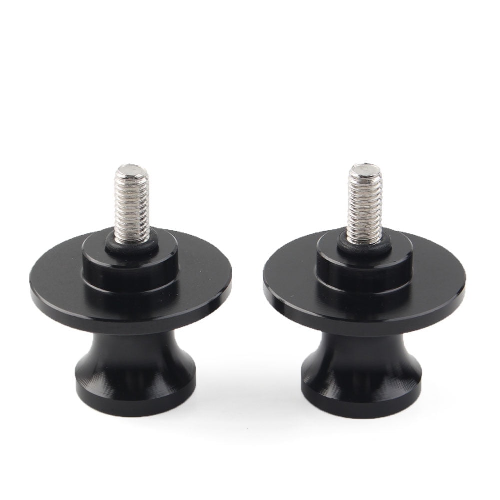 BFY Motorcycle Swing Arm Slider, Swing Arm Stand, Swing Arm Spools Screws 6MM replacement for Yamaha MT-09 FZ09 2013-2022 (Black)