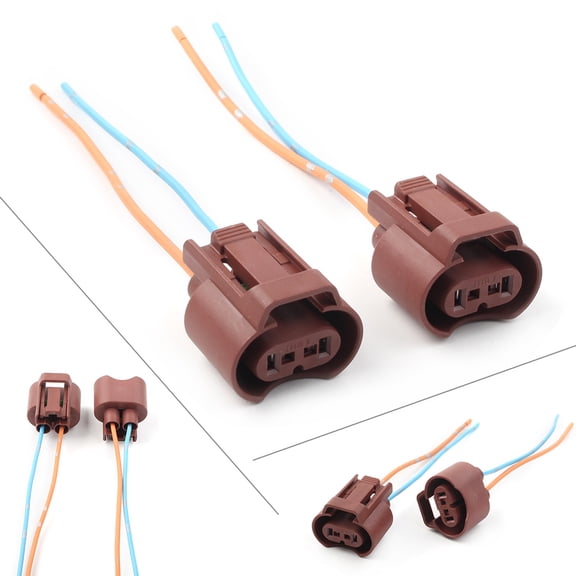 BFY Wire Pigtail Female U 9006 HB4 Two Harness Fog Light Lamp Socket Connector Bulb
