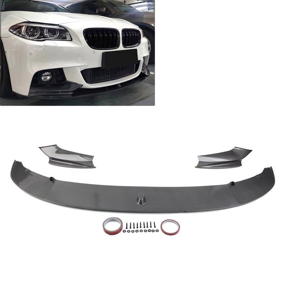 BFY for BMW 5 Series F10 M Sport 2011-2016 Front Bumper Spoiler Lip Set Carbon Fiber