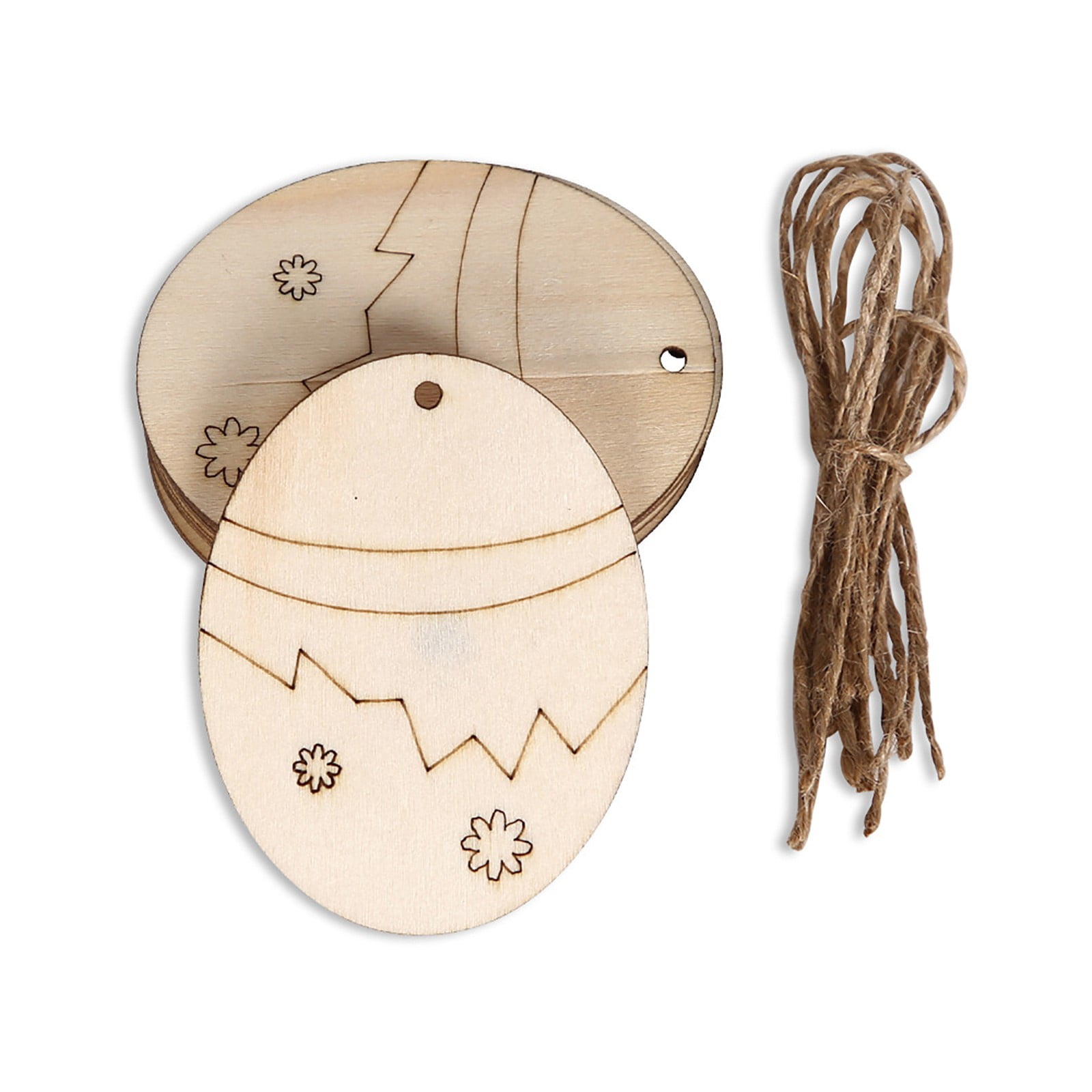 BFYSFBAIG 10Pcs Wooden Easter Pendant Home Party Decoration Diy Bunny