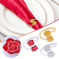 BFYSFBAIG Napkin Ring Beautiful Decorative Napkin Ring Alloy Napkin