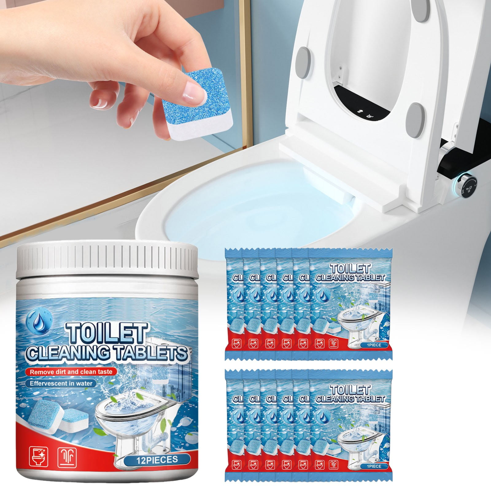 BFYSFBAIG Toilet Cleaning Tablet Fouling Toilet Cleaner Toilet Spirit ...