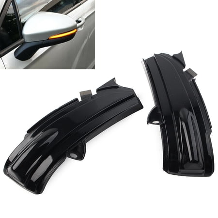 BFYWAL Pair Dynamic LED Turn Signal Light Mirror Indicator Lamp for Ford Mondeo 2014-2018, Black Shell