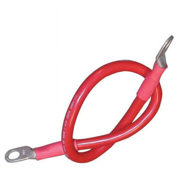 BFZ-651 - BATTERY CABLE ASSY 6AWG 1FT RED LUG ID 5/16IN (M8)