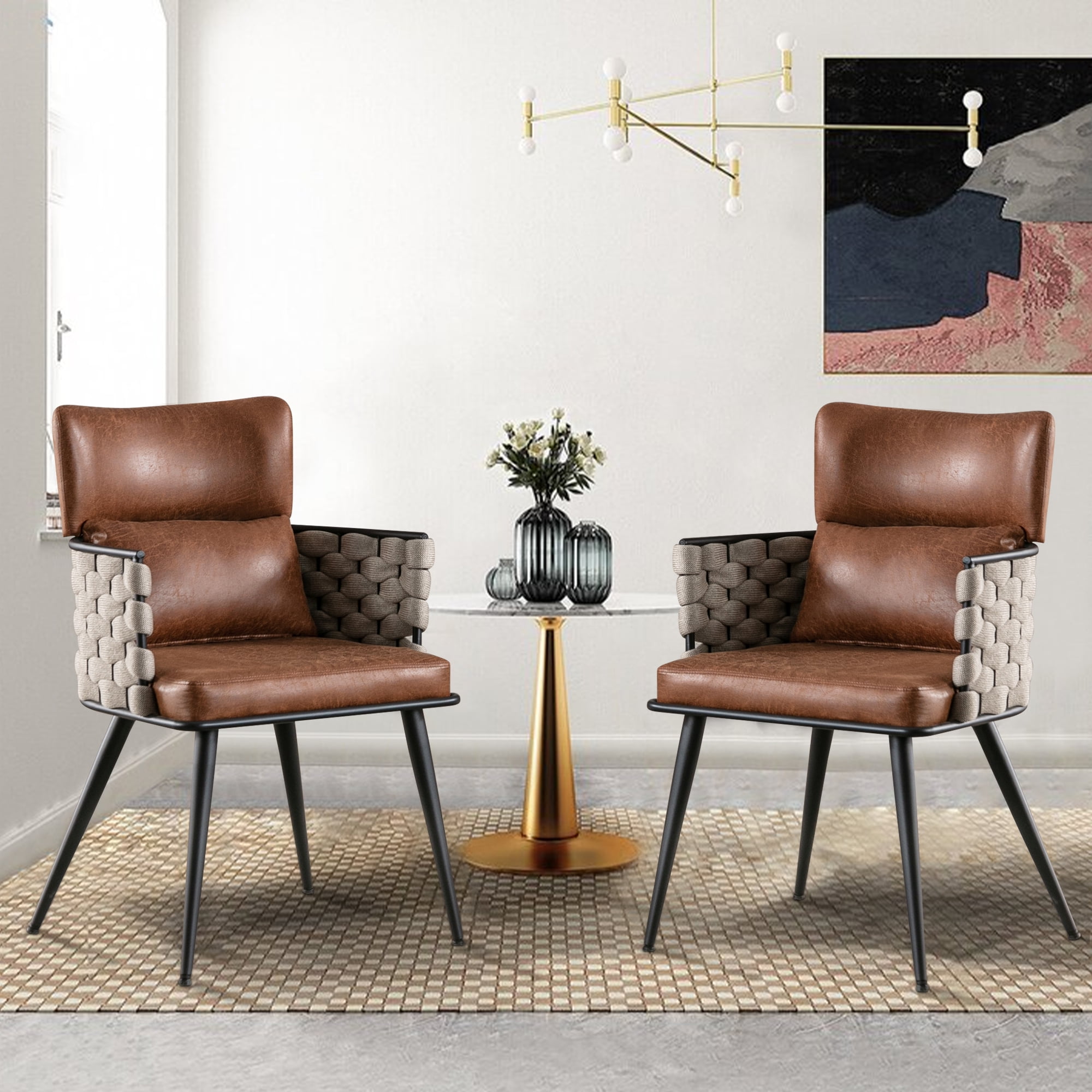 Tate leather parsons dining chair deals