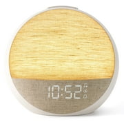 Sunrise Alarm Clock Wake Up Sunlight with Sound Machine & Dimmable Night Light for Bedrooms Clock