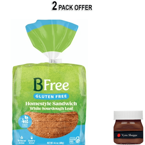 BFree Foods, Gluten Free, Homestyle Sandwich White Sourdough Loaf, 14.1oz, 1 loaf