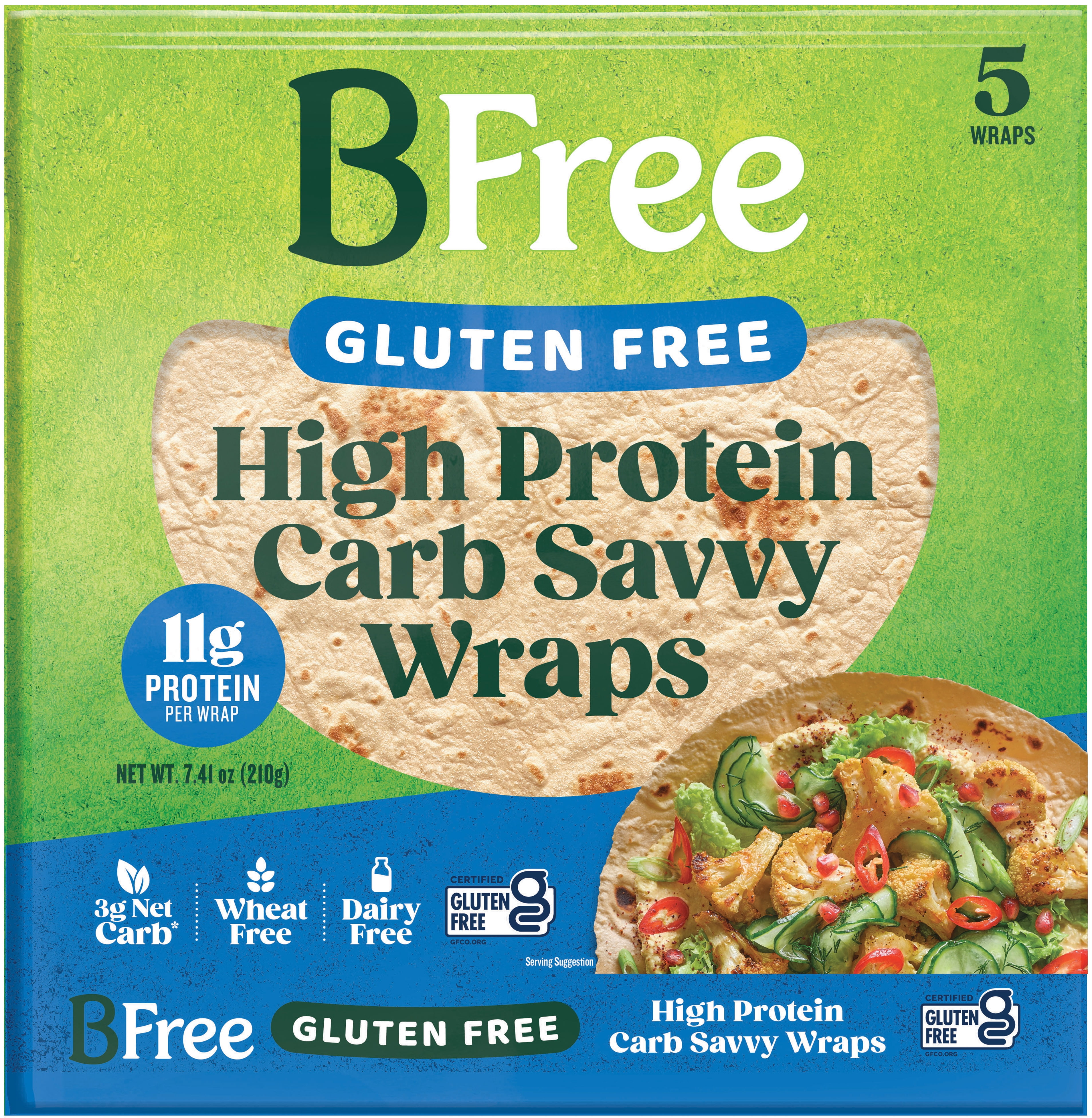 BFree Foods, Gluten Free Keto High Protein Carb Friendly Tortilla Wraps