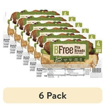 (6 pack) BFree Foods, Gluten Free, Stone Baked Pita Bread, 4 Count, 7.76oz