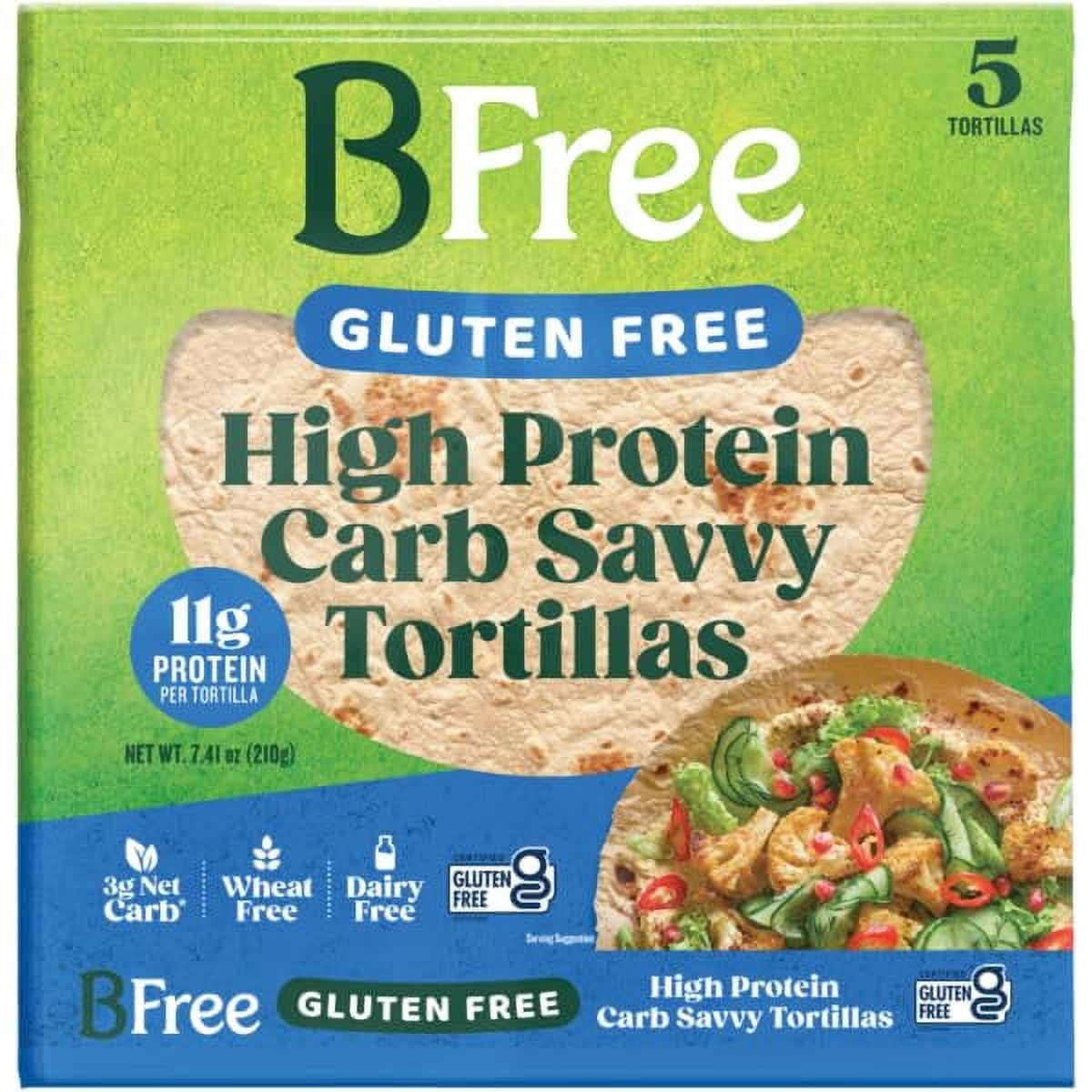 BFree Gluten Free High Protein Carb Friendly Wraps - Vegan, Egg Free ...