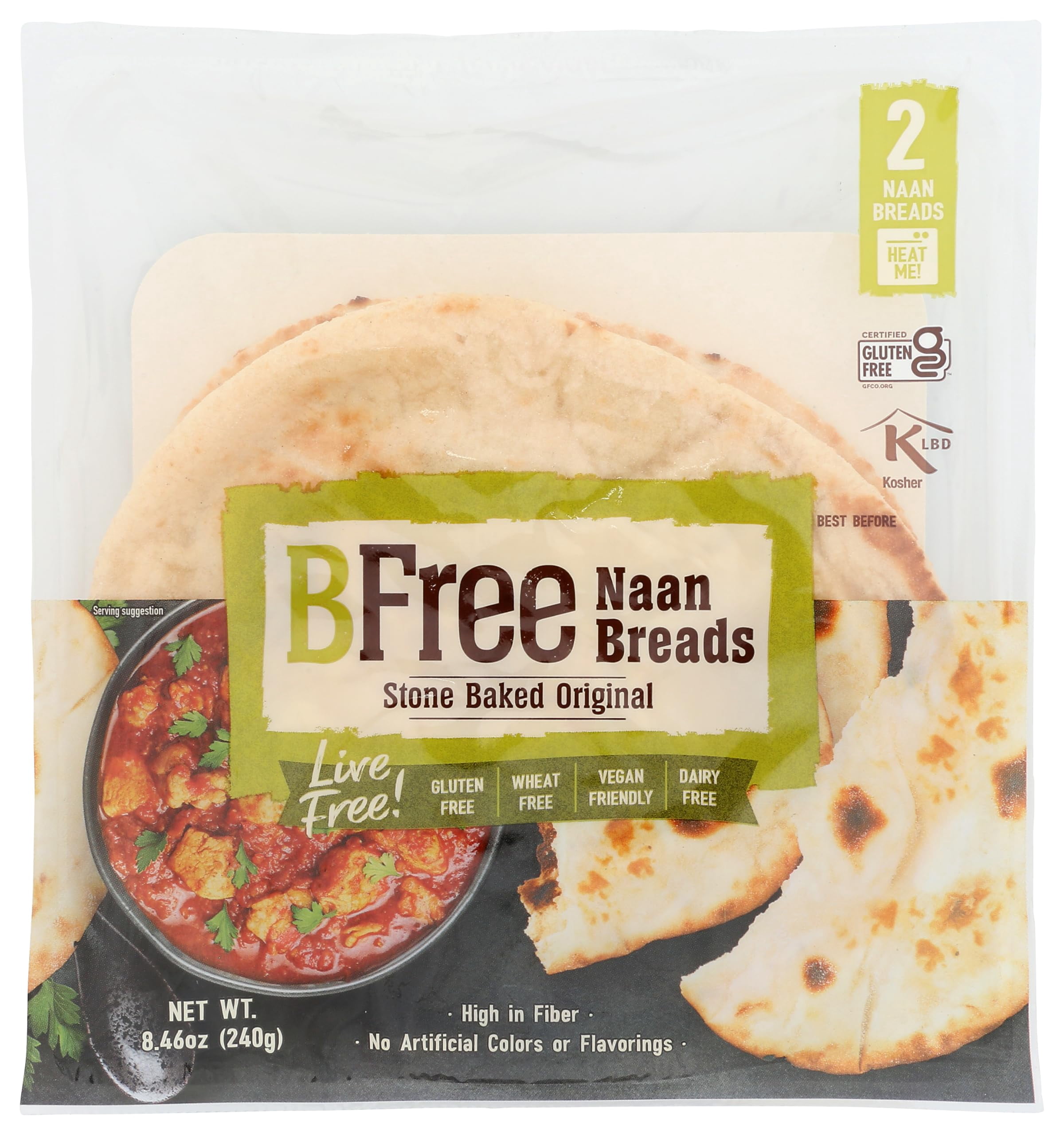 Bfree - Naan Stone Baked, 8.46oz | Pack of 8
