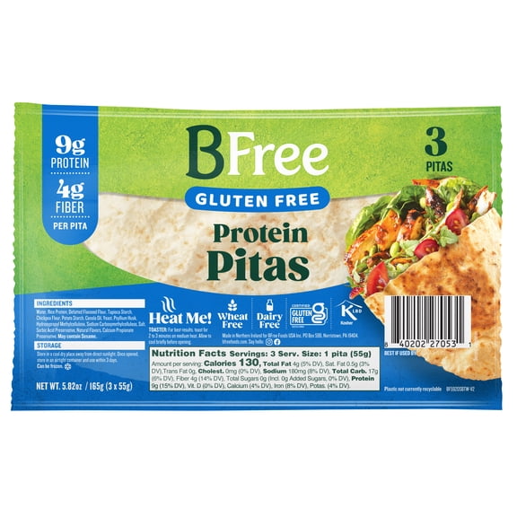 BFree High Protein Gluten-Free Pita 5.82 oz