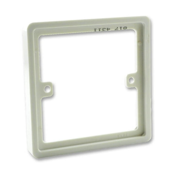 BG - 1 Gang Pattress Spacer, 10mm White