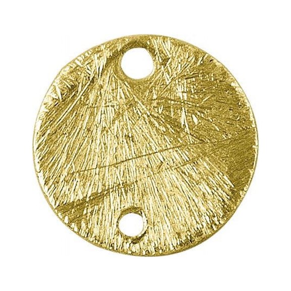 BG-215-8MM 18K Gold Overlay Round Shape Chip Bead
