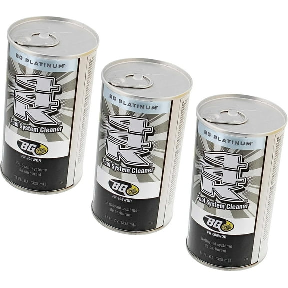 BG 44K Fuel System Cleaner Additive for Gasoline Vehicles, 11oz, 3 Cans