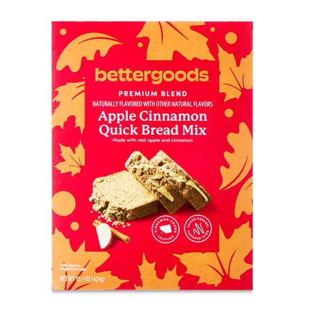 bettergoods Apple Cinnamon Quick Bread Mix with Crumble & Icing, 15.1 oz