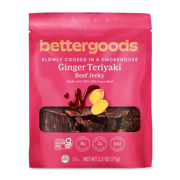 bettergoods Ginger Teriyaki Beef Jerky, 2.5 oz