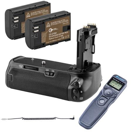BG-E14 Battery Grip for Canon 70D and Canon 80D With 2 LP-E6N