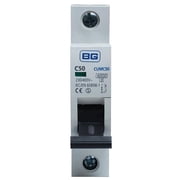 BG ELECTRICAL - 50A Single Pole MCB, C Curve, 6kA