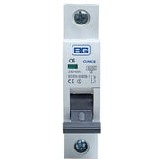 BG ELECTRICAL - 6A Single Pole MCB, C Curve, 6kA