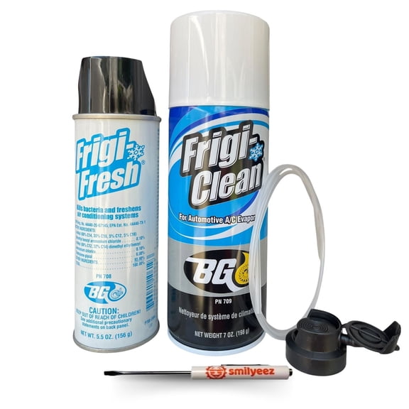 BG Frigi-Clean Aerosol AC Evaporator Cleaner And Frigi-Fresh Kit With Pocket Screwdriver