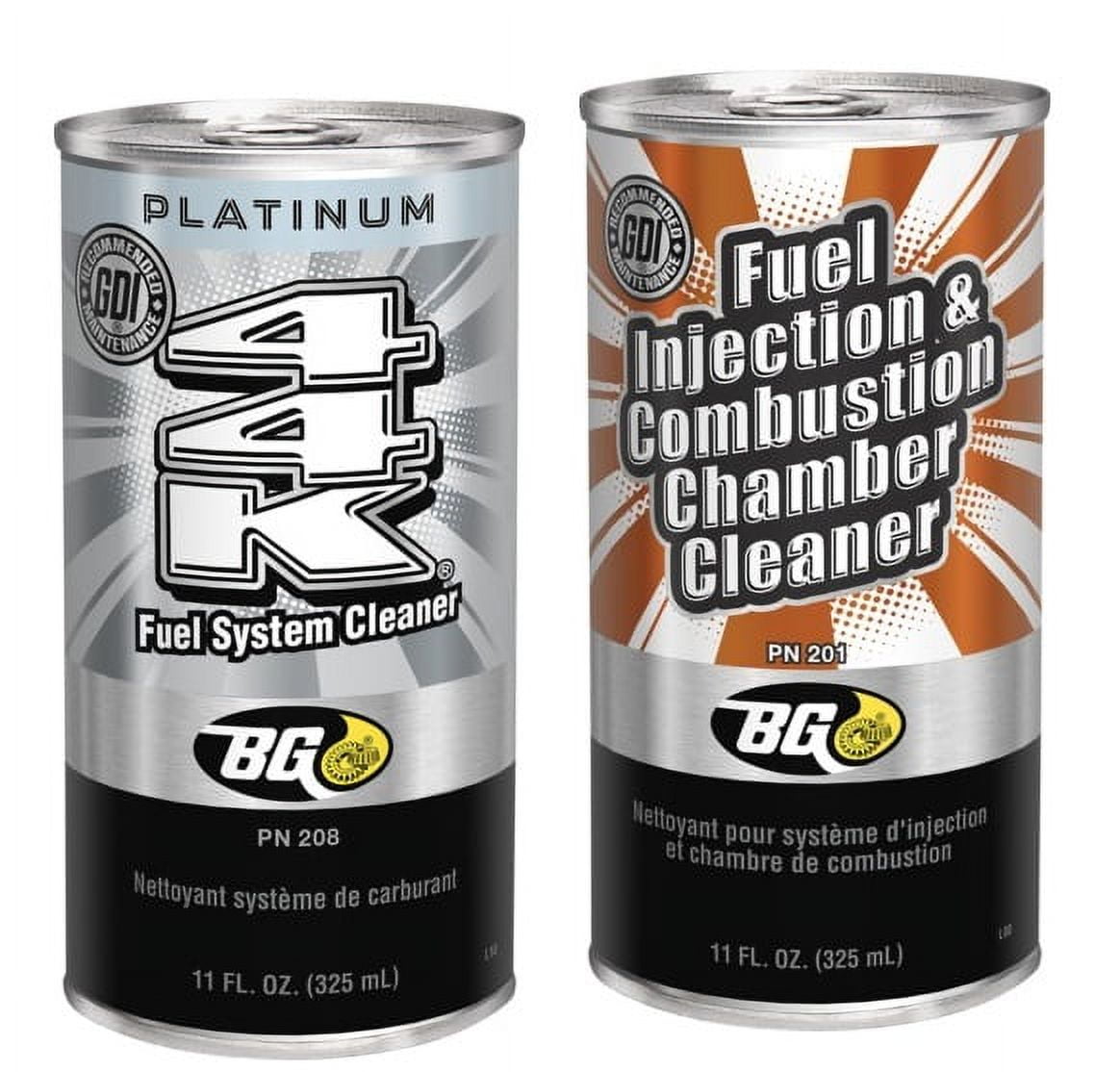 BG Fuel Injection & Combustion Chamber Cleaner PN 201 & BG Platinum 44K Fuel System Cleaner PN