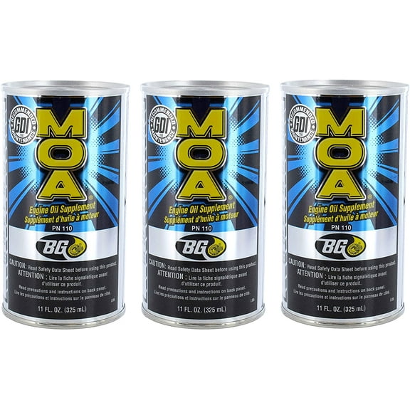 BG MOA Motor Oil Additive 11oz (3 Pack)