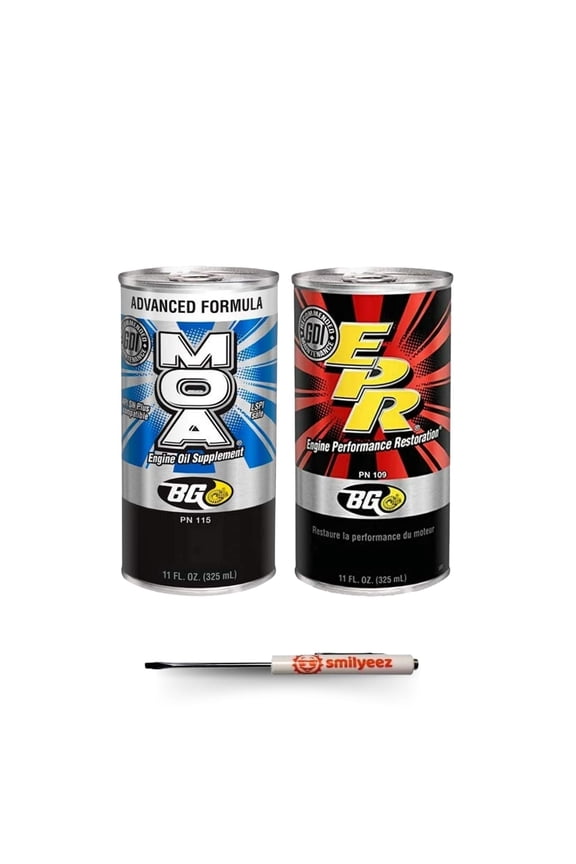 BG MOA PN 115 & EPR PN 109 Engine Performance Restoration & Motor OIl Additive With a Pocket Screwdriver