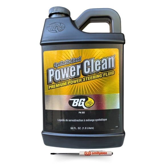 BG Power Clean Synthetic Blend Premium Power Steering Fluid PN 332 With Pocket Screwdriver