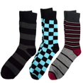 thumbnail image 1 of BG Premium Men's Dress Socks 3 Pairs Gift Set - Fits 10-13 - Solid, Striped, Argyle & More, 1 of 8