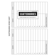 BG Publishing Scattergories Score Sheet Scattergories Game Record Keeper for Keep Track Of Who's Ahead In Your Favorite, Paperback