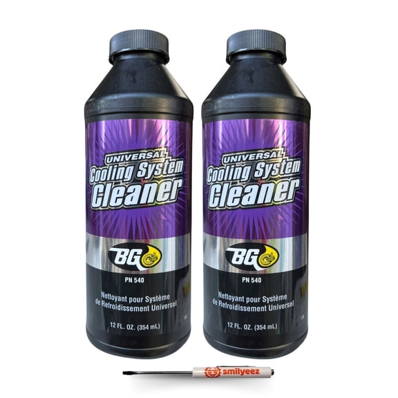 BG Universal Cooling System Cleaner PN 540, 12 oz. with Pocket Screwdriver