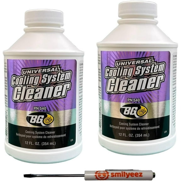 BG Universal Cooling System Cleaner PN 540, 12 oz. with Pocket Screwdriver