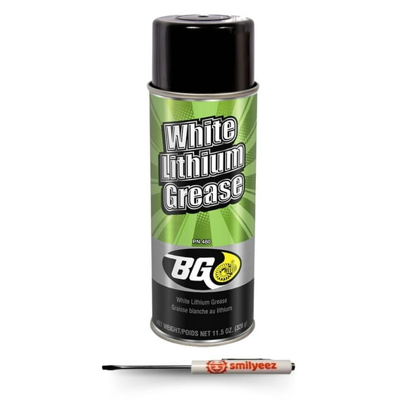 BG White Lithium Spray Grease with Screwdriver