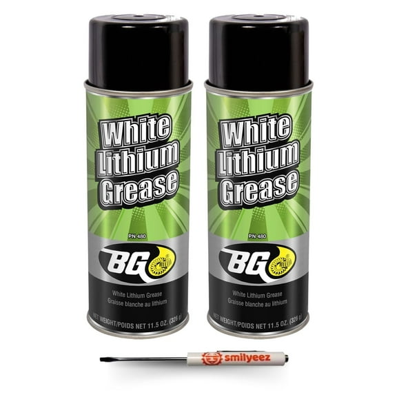 BG White Lithium Spray Grease with Screwdriver