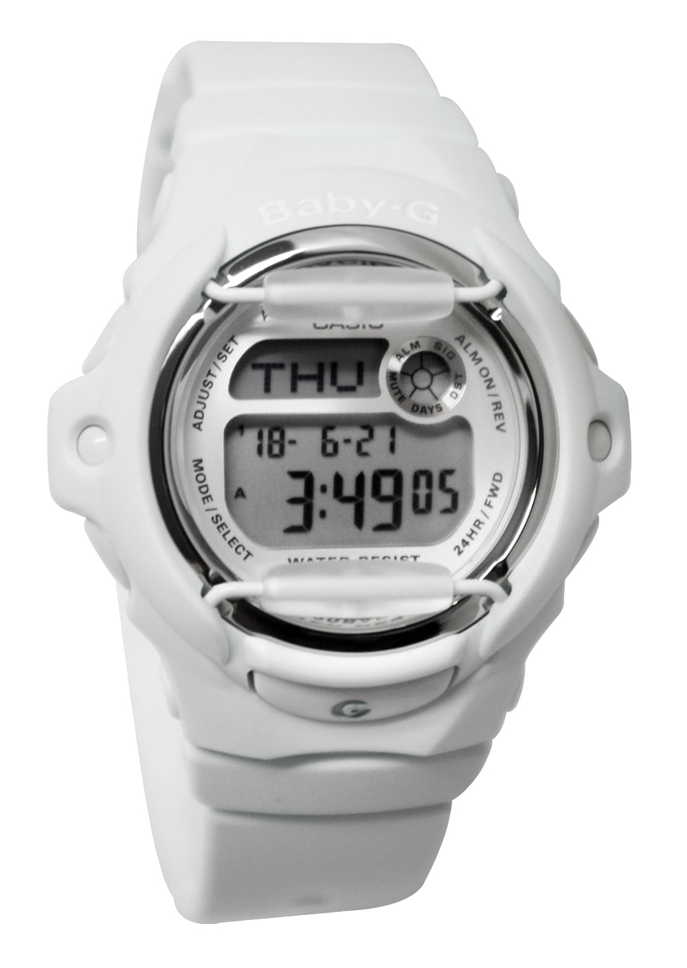 BG169R 3 Baby G Digital Dial White Resin Band Watch New Walmart