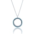 thumbnail image 1 of BG247 Floating Locket (Blue Rhinestone Circle), 1 of 1