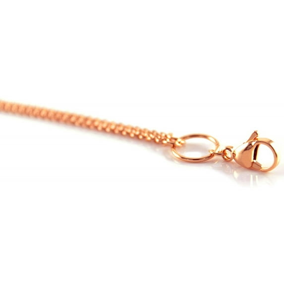 BG247 Floating Locket Chain (Over The Neck Extended Chain (Rose Gold))