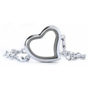 BG247 Floating Locket (Silver Heart Bracelet)