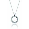 thumbnail image 1 of BG247 Floating Locket (Silver Rhinestone Circle), 1 of 2