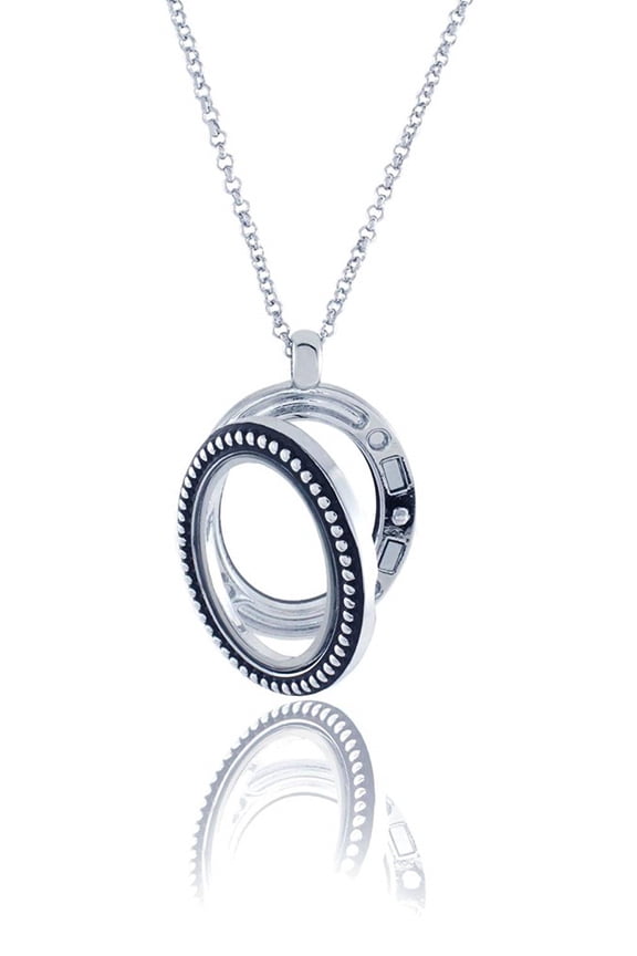 Floating Magnetic Charm Locket (Vintage Oval)