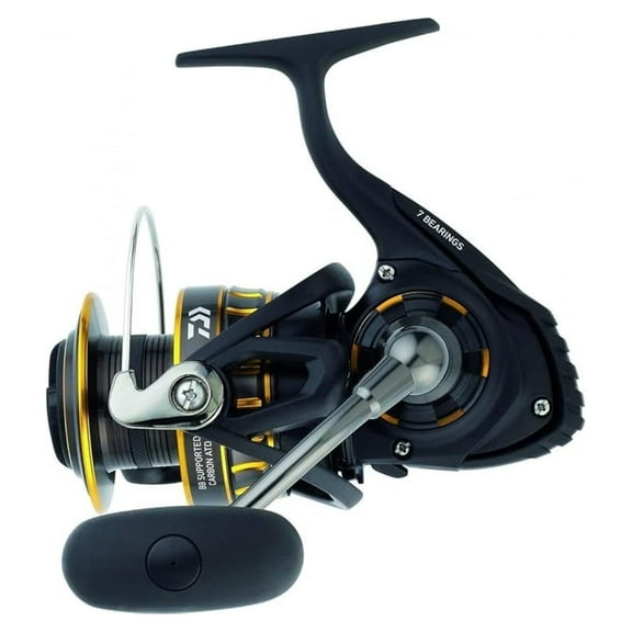 BG2500 BG Saltwater Spinning Reel, 2500, 5.6: 1 Gear Ratio, 6+1 Bearings, 33.20" Retrieve Rate, 13.20 lb Max Drag,Black/