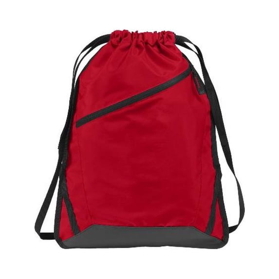 BG616 Zip-It Cinch Pack, True Red & Black - One Size