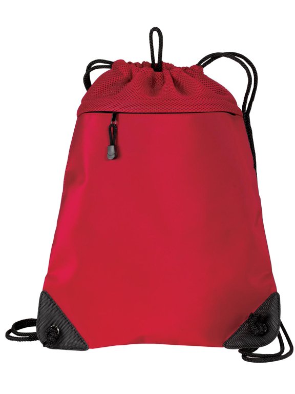 BG810 Port Authority Improved Cinch Pack with Mesh Trim Mens Cinch Bag