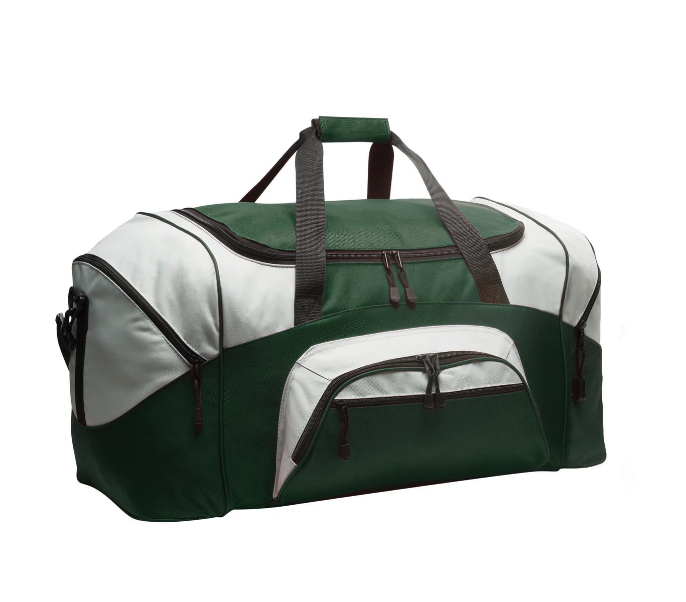 BG99 Port & Company Mens Gym Bag Colorblock Sport Duffel