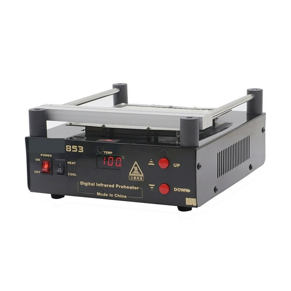 BGA Bottom Heating Temperature Control Rework Station 853 IR Preheater Station Lead Free Infrared Preheating Station